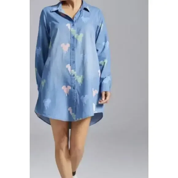 navy blue dresser tall Posh Peanut Women's Disney Mickey & Donald Luxe Pajama Pant Set in Blue, Small, Viscose from Bamboo